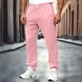 thumbnail image 1 of COSFO Men's Sweatpants with Pockets Pink Baggy Elastic Bottom Athletic Jogger Pants Loose Fit Running Workout Elastic Waist Trousers Mens Sweatpants, 1 of 7