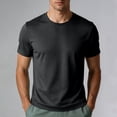 thumbnail image 1 of COSFO Mens Big and Tall T Shirts Short Sleeve Mesh Dry Fit Undershirts Workout Crew Neck Solid Breathable Classic Fit Men Shirts Xl, 1 of 8
