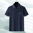 thumbnail image 1 of COSFO Mens Polo Shirts Short Sleeve Ice Silk Casual Collared Tops with Pocket Pullover Button Classic T-Shirt, 1 of 4
