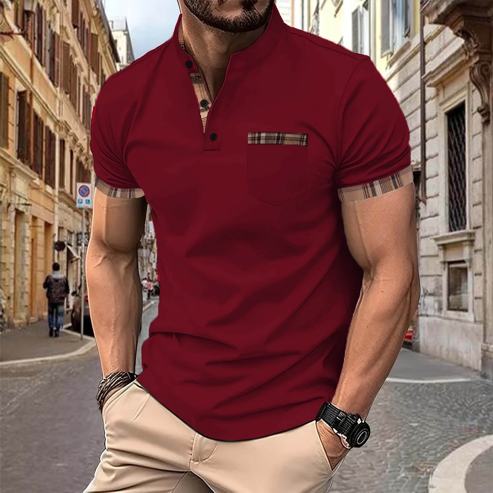 mens short sleeve mock turtleneck golf shirts