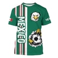 thumbnail image 1 of COSFO Patriotic Mens Shirts Short Sleeve Summer Mexico Graphic Tees Loose Fit Mesh Crew Neck Tops, 1 of 6
