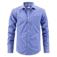 thumbnail image 1 of COSFO Plaid Button Down Shirt Men Casual Cotton Long Sleeve Tops with Pocket Work Loose Collared Mens Shirts, 1 of 5