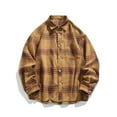 thumbnail image 1 of COSFO Plaid Mens Shirts Collared Casual Long Sleeve Tops Regular with Pocket Button Down Shirts, 1 of 9