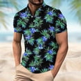 thumbnail image 1 of COSFO Polo T Shirts for Men Performance Short Sleeve Hawaiian Tops Quick Dry Collared Loose Fit Pullover Mens Graphic Tees, 1 of 5