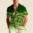 thumbnail image 1 of COSFO Short Sleeve Mens Button Up Shirts Funny St Patricks Day Tops Collared Relaxed Fit Vacation Mens Shirts, 1 of 8