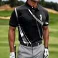 thumbnail image 1 of COSFO Short Sleeve Mens Polo Shirts Athletic Performance Golf Business Graphic Tees Pullover Collared Lightweight Casual Slim Fit Tops, 1 of 5