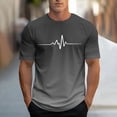 thumbnail image 1 of COSFO Short Sleeve Mens Shirts Gradient Workout Casual Tops Pullover Summer Loose Crew Neck Graphic Tees, 1 of 5