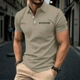 thumbnail image 1 of COSFO Short Sleeve Polo T Shirts for Men with Pockets Golf Yellow Tops Performance Pullover Slim Fit Collared Mens Classic T-Shirt, 1 of 5
