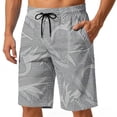 thumbnail image 1 of COSFO Summer Mens Swim Trunks Casual Beach Hawaiian Board Shorts Drawstring Elastic Waist Relaxed Fit Breathable Quick Dry Swim Shorts, 1 of 5