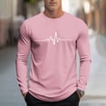 thumbnail image 1 of COSFO Workout Shirts for Men Graphic Cotton Long Sleeve Casual Tops Loose Pullover Crew Neck Graphic Tees, 1 of 5