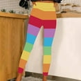 thumbnail image 1 of COSFO Yoga Sweatpants for Women Multicolor Rainbow High Waisted Casual Slim Leg Pants Workout Skinny Pants, 1 of 4