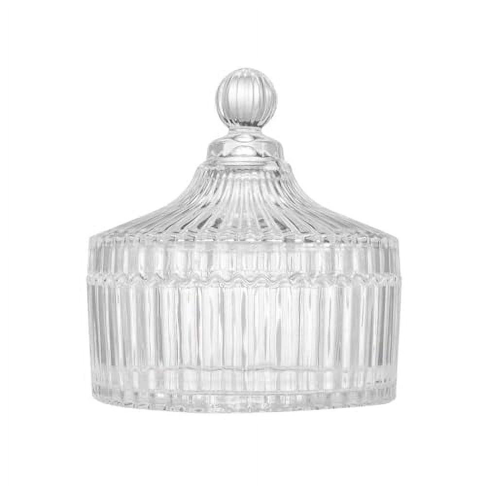 COSHINE Extra Large Body Powder Puff Dish, Powder Puff Crystal