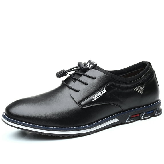 COSIDRAM Mens Casual Leather Shoes Men Loafers Business Slip-on Shoes Comfort Fashion Office Shoes for Male