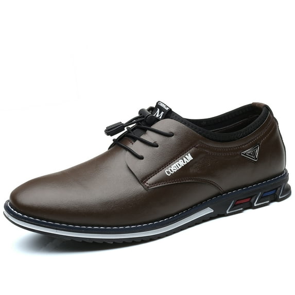 COSIDRAM Mens Casual Leather Shoes Men Loafers Business Slip-on Shoes Comfort Fashion Office Shoes for Male