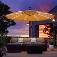 thumbnail image 1 of COSIEST 10ft Patio Umbrella with UV & Waterproof Canopy, 360-Degree Rotation, LED Lights, Outdoor Sun Shade for Patio, Garden, Backyard, or Poolside, 1 of 7