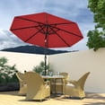 thumbnail image 1 of VENTOPYR 11FT Solar LED Patio Umbrella with Crank Lift,8-Rib Aluminum Outdoor Umbrella for Garden/Pool, 1 of 9