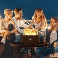 thumbnail image 1 of COSIEST 12" Brown Tabletop Fire Pit, 40,000 BTU Outdoor Propane Fireplace w Magnesium Oxide Round Base, 1 of 7