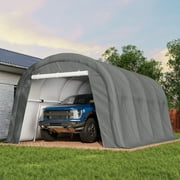 COSIEST 13'x20'Heavy-Duty Carport ,Portable Outdoor Canopy Garage with Waterproof PE Roof and Steel Frame