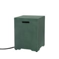 thumbnail image 1 of COSIEST 20lb Propane Square Green Fire Pit Tank Table, 1 of 6