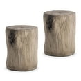 thumbnail image 1 of COSIEST 2PCS Faux Wood Hand-Painted End Table for Garden, 1 of 7