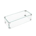 thumbnail image 1 of COSIEST Glass Wind Guard, Rectangle, Tempered Glass for Outdoor Fire Pit, 1 of 5
