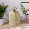 thumbnail image 1 of COSIEST Outdoor Cream Mosaic MgO Patio Side Table, 1 of 6