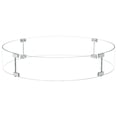 thumbnail image 1 of COSIEST Outdoor Fire Pit Glass Wind Guard, Round, 29x5.5 inches, 1 of 5