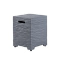 thumbnail image 1 of VENTOPYR Outdoor Hideaway Tank Table for Gas Fire Pits, Hides Standard 20lb Propane Tank Cover w Side Handles (Gray), 1 of 7