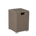 thumbnail image 1 of COSIEST Outdoor Patio Hideaway Wicker Grey Tank Table for Gas Fire Pits, 1 of 6