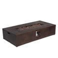 thumbnail image 1 of VENTOPYR Outdoor Propane Fire Pit Table Rectangle Bronze Compact Concrete-like, 1 of 6