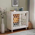 thumbnail image 1 of COSIEST White MDF Sideboard Buffet Cabinet with Mirrored Doors, 1 of 6