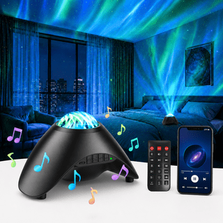 COSJM Galaxy Projector Night Light, Aurora Star Projector with 33 Light Effects, 8 White Noise, Bluetooth Speaker and Remote Control for Bedroom, Gaming Room and Parties, Gift for Kids and Adults