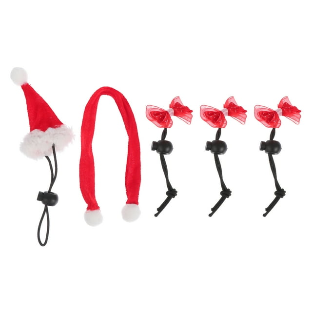 COSLUS 1 Set Pet Holiday Decorative Clothing Pet Hat Bow Tie Hat Kit