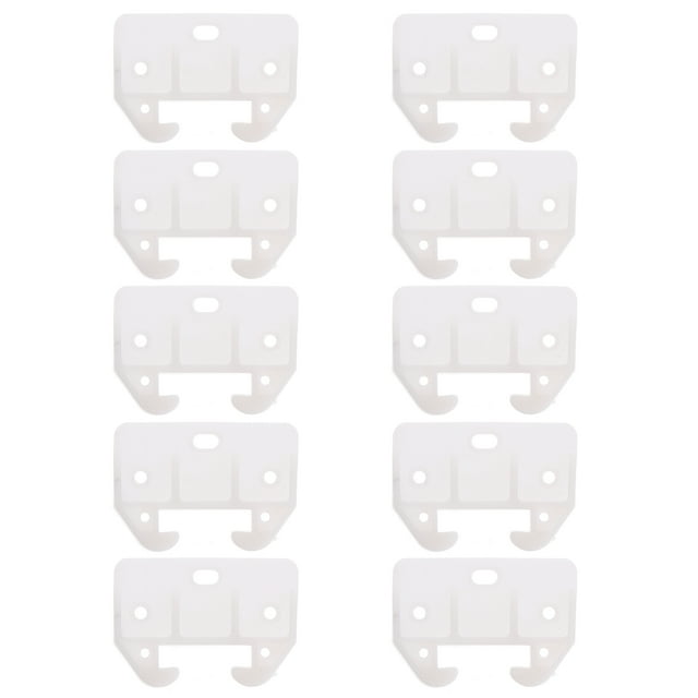 COSLUS 10pcs Plastic Drawer Track Guides Slides Replacement Furniture