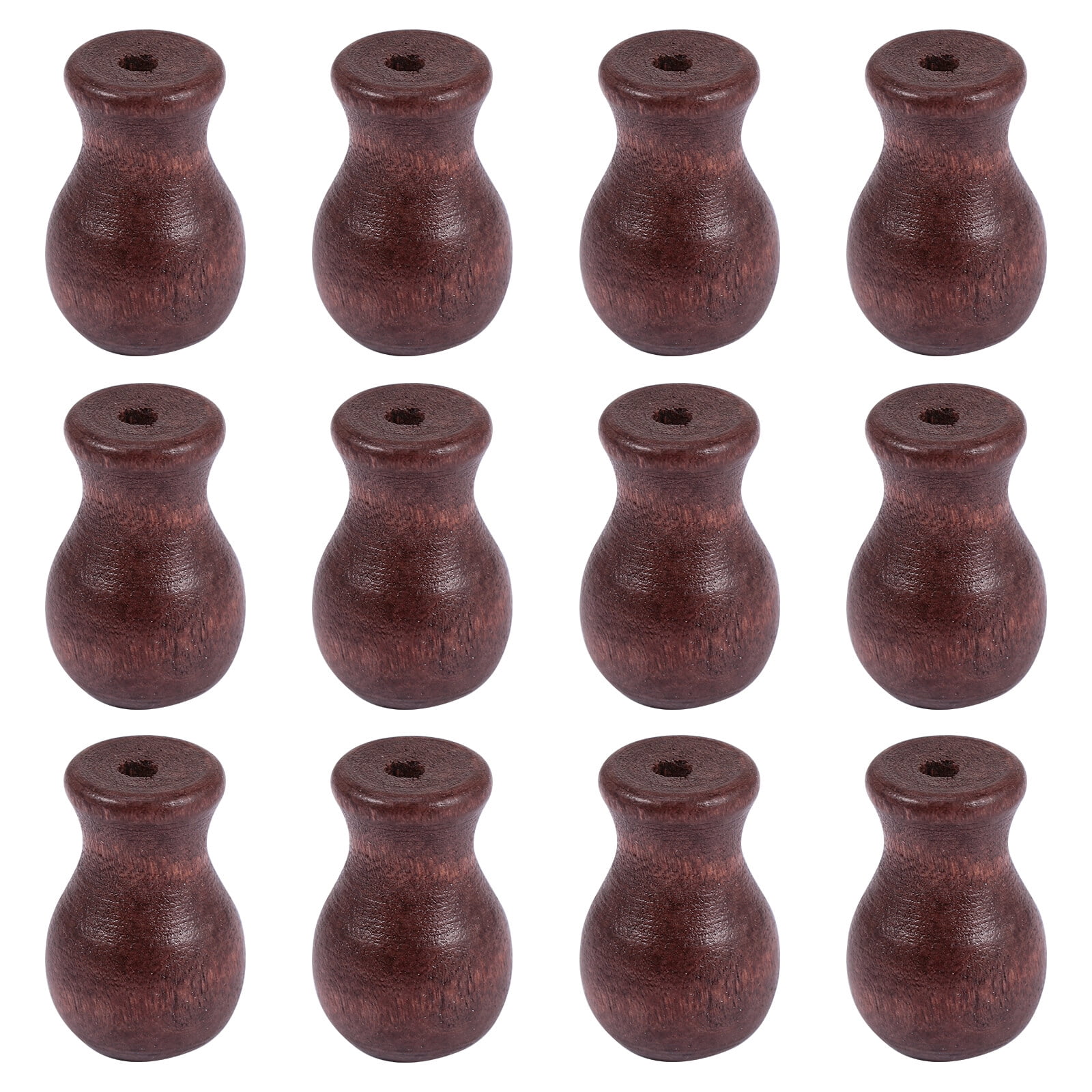 COSLUS 12pcs Wood Cord Tassels Window Blind Cord Tassels Knobs Cord