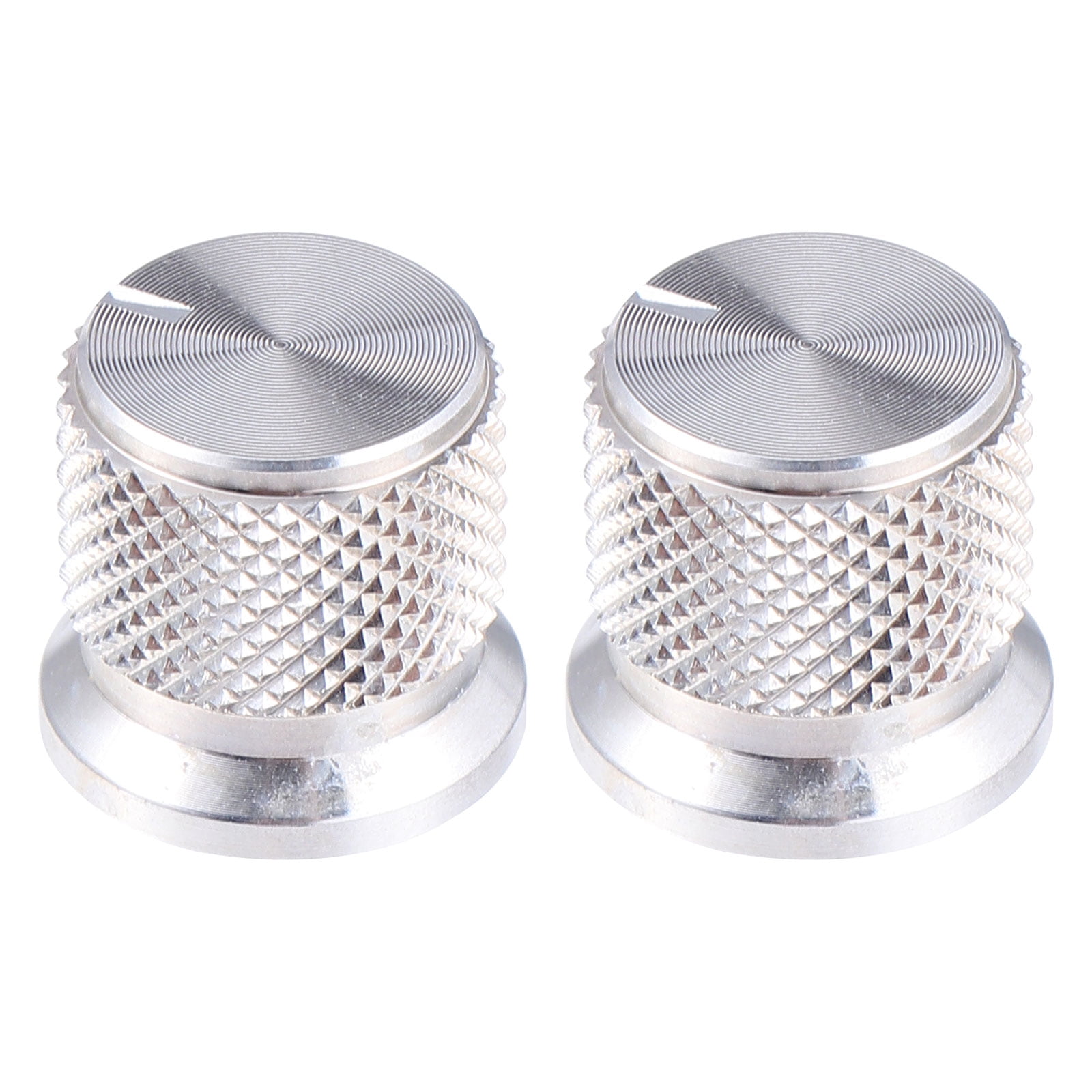COSLUS 2 Pieces Electric Guitar Knob Rotary Control Knurled for Bass
