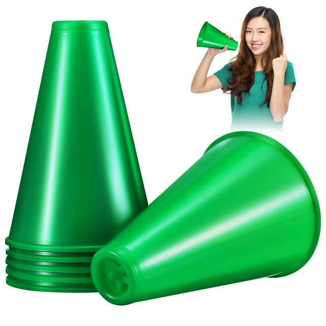 COSLUS 6 Pcs Cheer Megaphones Plastic Megaphone Party Favor Megaphones