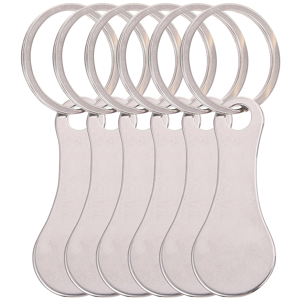 COSLUS 6Pcs Shopping Cart Trolley Tokens Key Ring Trolley Tokens