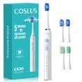 thumbnail image 1 of COSLUS CX30 Sonic Electric Toothbrush for Adults & Kids, 5 Modes & 3 Intensity Levels, 2 Types of Brush Heads, Rechargeable Power Toothbrush for Sensitive Teeth & Braces, for Home & Travel Use, 1 of 12
