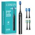 thumbnail image 1 of COSLUS CX30 Sonic Electric Toothbrush for Adults & Kids, 5 Modes & 3 Intensity Levels, 2 Types of Brush Heads, Rechargeable Power Toothbrush for Sensitive Teeth & Braces, for Home & Travel Use, 1 of 12