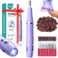 thumbnail interactive-video image 1 of COSLUS CX41 Cordless Nail Drill Electric File,with Nails Lamp 2 in 1 Portable Nail Drill Machine Kit,Rechargeable Manicure Pedicure Tools Polish Set Purple, 1 of 10