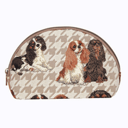 COSM-KGCS | King Charles Cavalier Spaniel Dog Cosmetic Make Up Bag