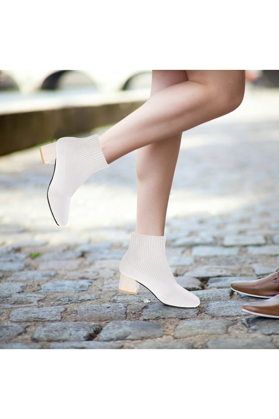 1 Pair White Microfiber High Heels Shoes For Women With Comfortable Design