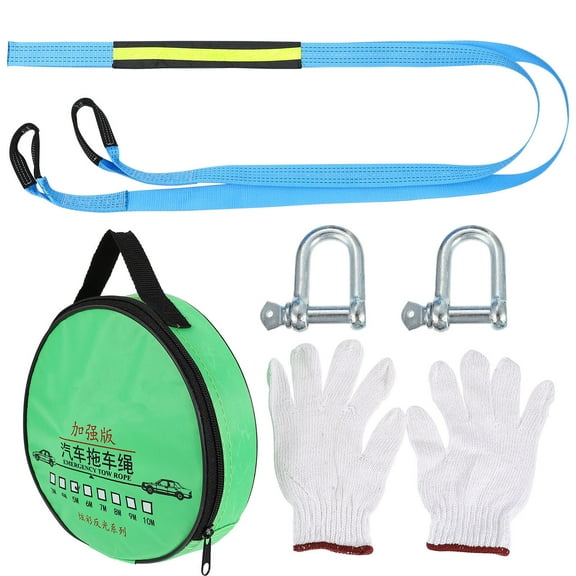 COSMOBETTY 1 Set Heavy Duty Tow Strap Nylon Car Trail Recovery Automotive Emergency 196.50X1.97X0.31 In
