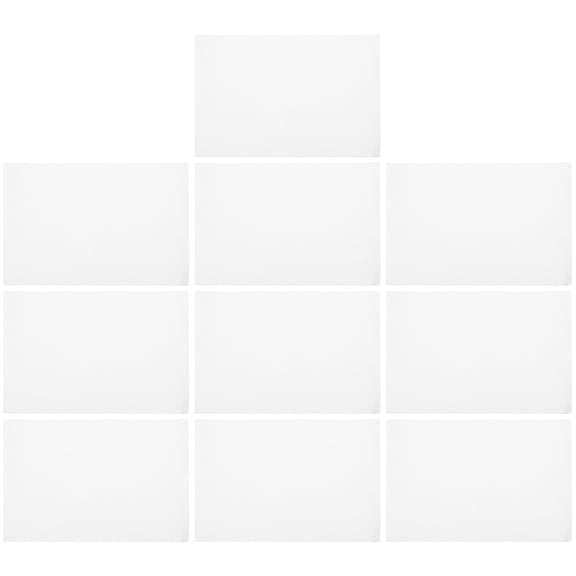 COSMOBETTY 10 Sheets Embroidery Fabrics for Cloth Women White Cotton Grid Design Home Decor