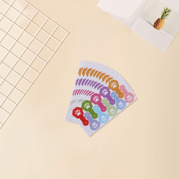 COSMOBETTY 1000Pcs Thank You Paw Print Wrapping Labels for Cake Boxes Jars and Pastry Bag Decoration