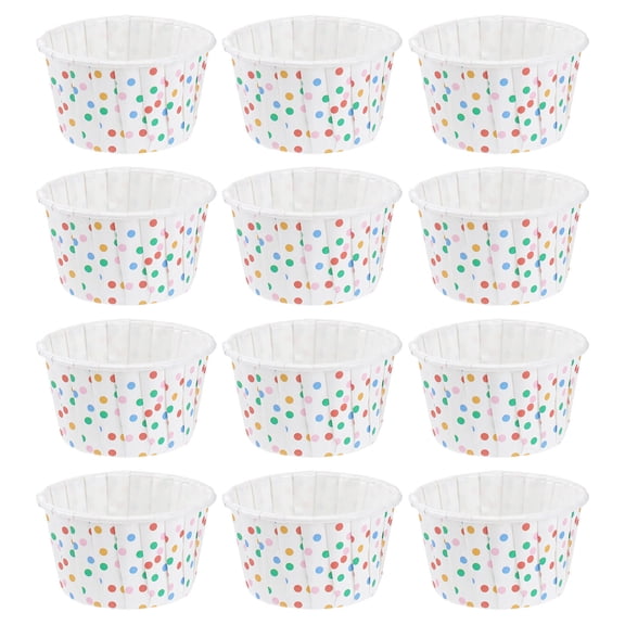 COSMOBETTY 100pcs Paper Ice Cream Cups Disposable Dessert Bowls Multi Supplies for Parties and Events
