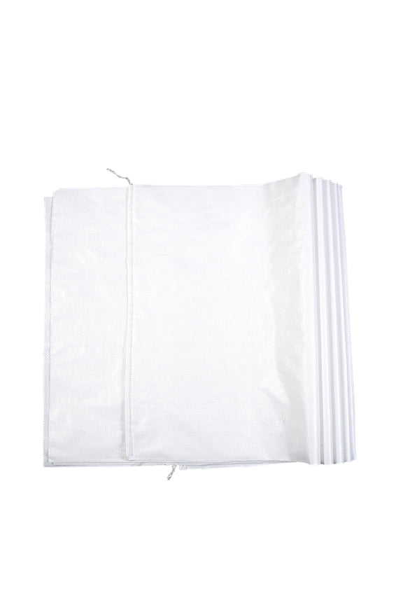 10Pcs Reusable White Gunny Sack Bag for College Dorm Carrying and Travel