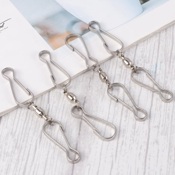 COSMOBETTY 10Pcs Stainless Steel Hooks and Eyes for Arts and Craft Projects Sewing Hook and Eye