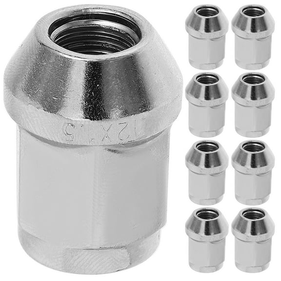 COSMOBETTY 10Pcs Wheel Lugs Metal for Auto Enthusiasts Secure Wheel Fixation 3.50X2.80X2.80CM